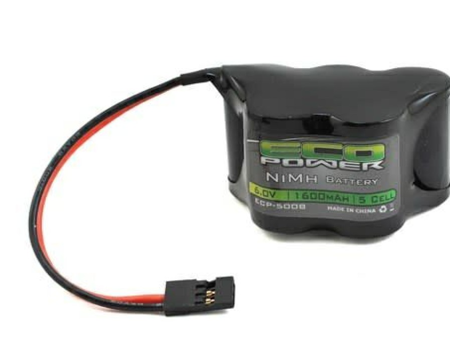 Radios & Accessories * | Sale Ecp-5008 5-Cell Nimh 2/3A Hump Receiver Battery Pack (6.0V/1600Mah) (Eco Power)