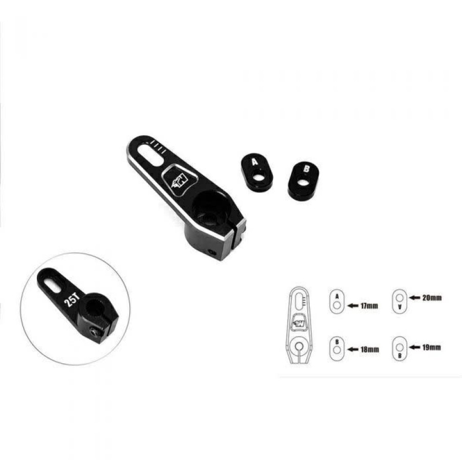 Servos* * | Clearance Sale Ta-141-25 T-Works Adjustable 7075-T6 Alum. Clamping 25T Servo Horn +15Mm (T-Works)