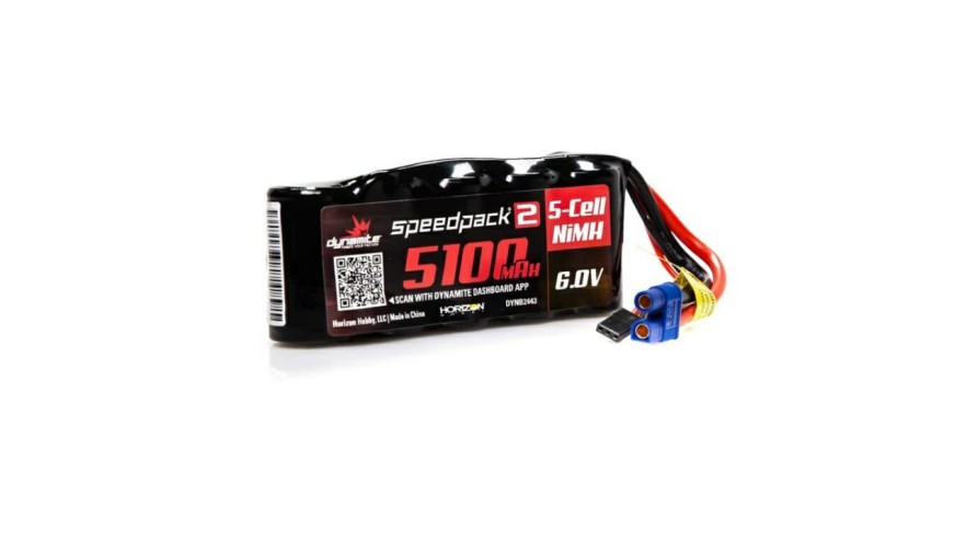 Radios & Accessories * | Reliable Quality Dynb2443 Speedpack2 6V 5100Mah 5C Nimh, Flat Receiver Pack (Dynamite)