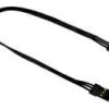 Radios & Accessories * | Low Price Snw107A20513A Black Sanwa/Airtronics 200Mm Servo Extension (Sanwa)