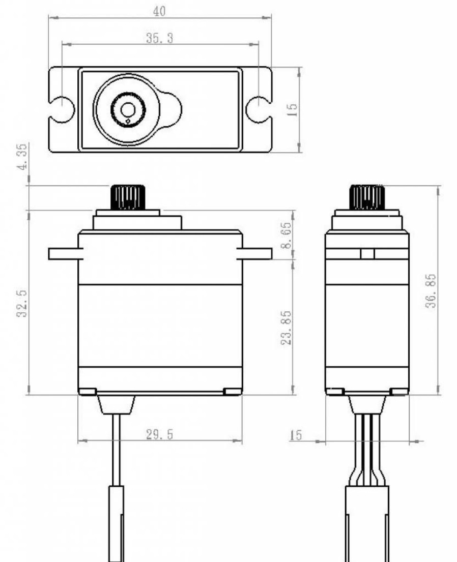 Servos* * | Typical Style Savsw1250Mg Waterproof Premium Mini Digital Servo .10/