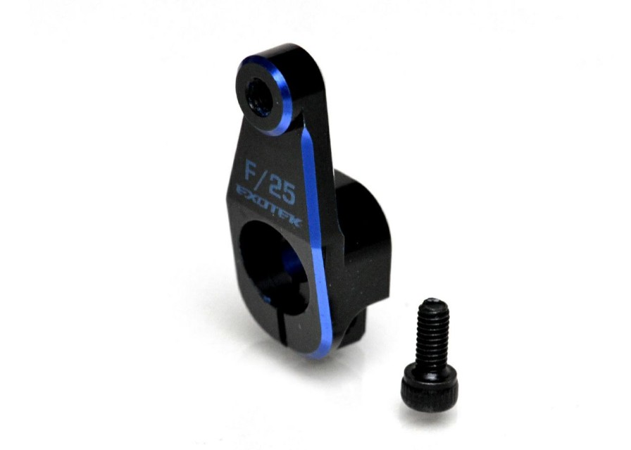 Servos* * | Cheap Exo1948 Aluminum Ae Hd Servo Horn (Black/Blue) (25T Futaba/Savox/Protek) (Exotek Racing)