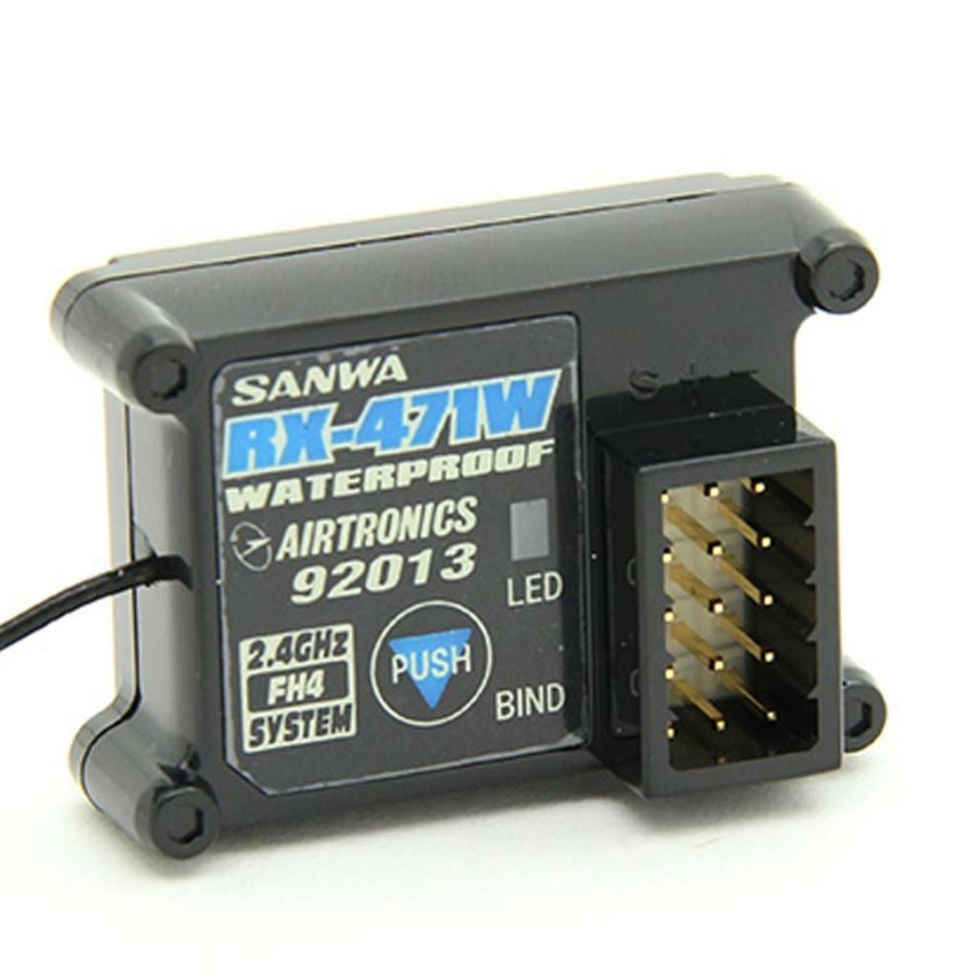 Radios & Accessories * | Shop Snw107A41134A Rx-471Wp 2.4Ghz Fhss-4 4-Channel Waterproof Receiver M12/Mt4 (Sanwa)