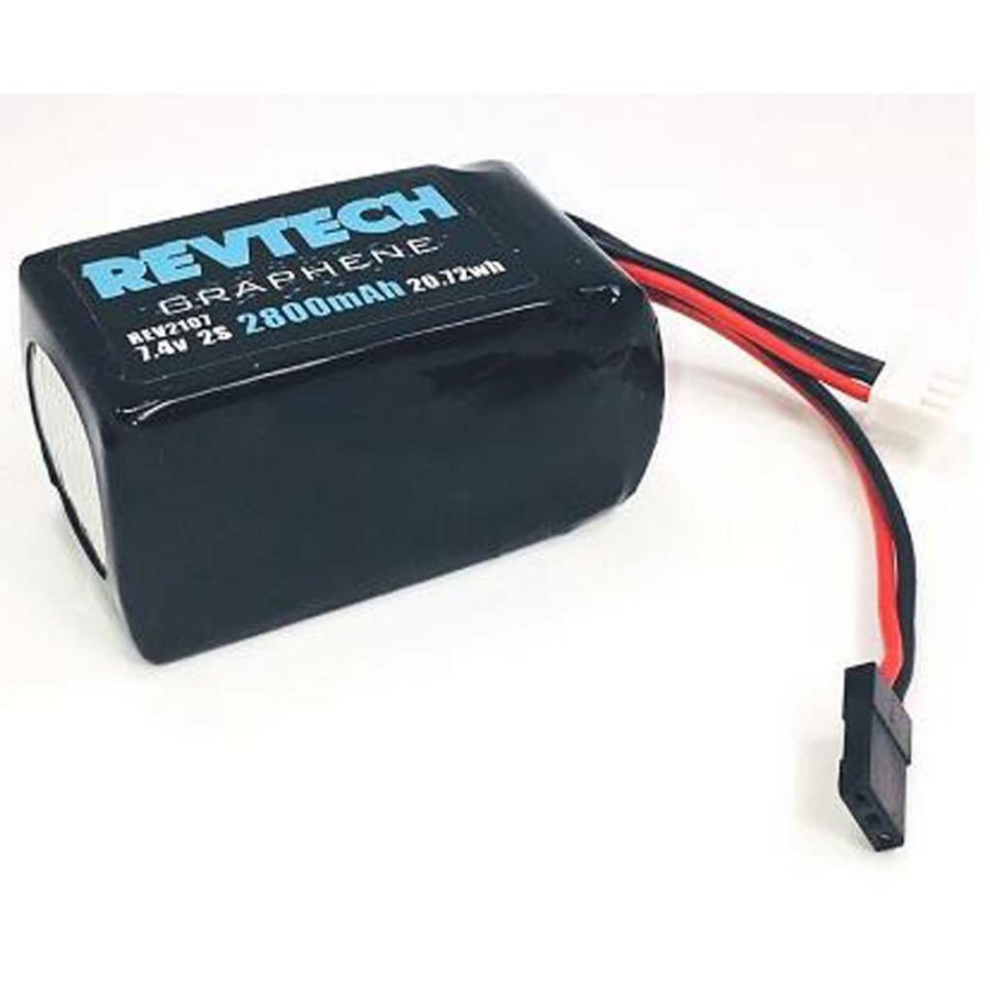 Radios & Accessories * | Gift Selection Rev2107 2S 7.4V 2800Mah "Graphene" Lipo Hump Style Receiver Pack (Trinity)