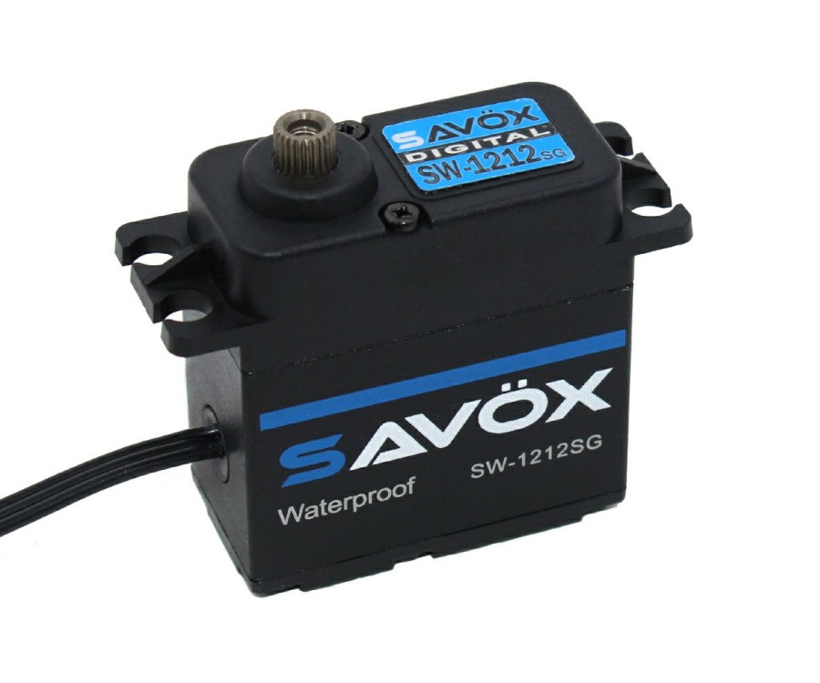 Servos* * | Low Price Savsw1212Sg-Be Waterproof, Ht, Hv Coreless Digital Servo Black Edition (Savox)